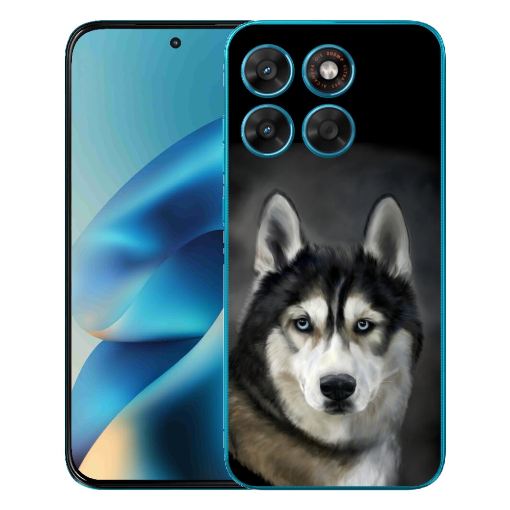 Gelový kryt mmCase na Motorola Moto G87/G77/G67 - husky
