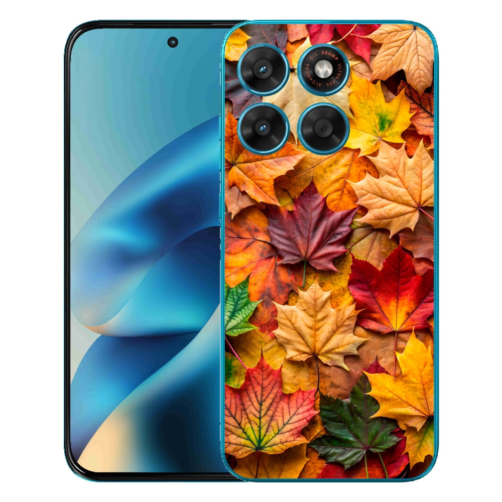 Gelový kryt mmCase na Motorola Moto G87/G77/G67 - javorové listy 2