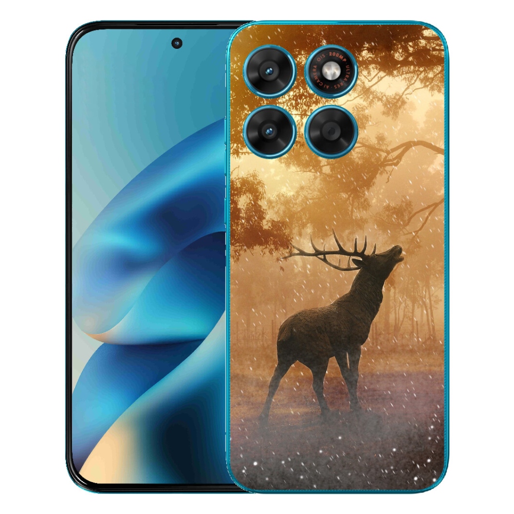 Gelový kryt mmCase na Motorola Moto G87/G77/G67 - jelen v říji