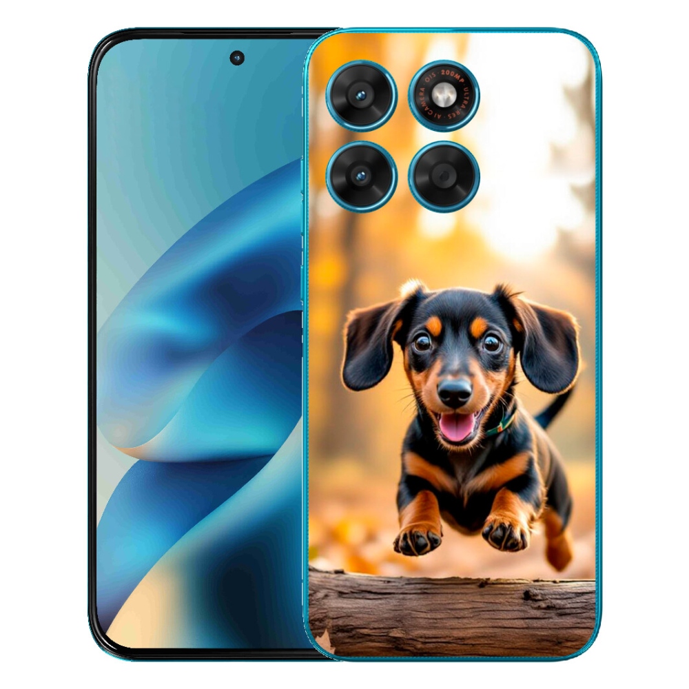 Gelový kryt mmCase na Motorola Moto G87/G77/G67 - jezevčík 2