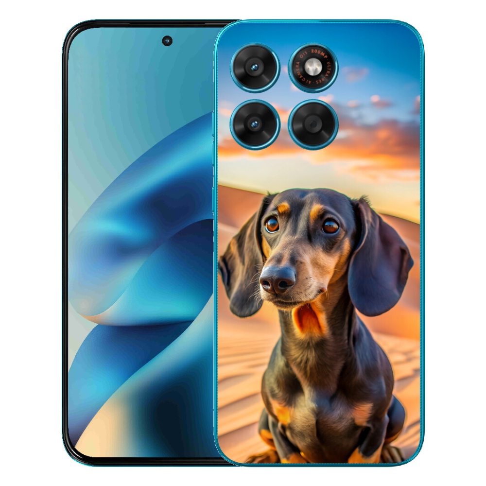 Gelový kryt mmCase na Motorola Moto G87/G77/G67 - jezevčík 3 