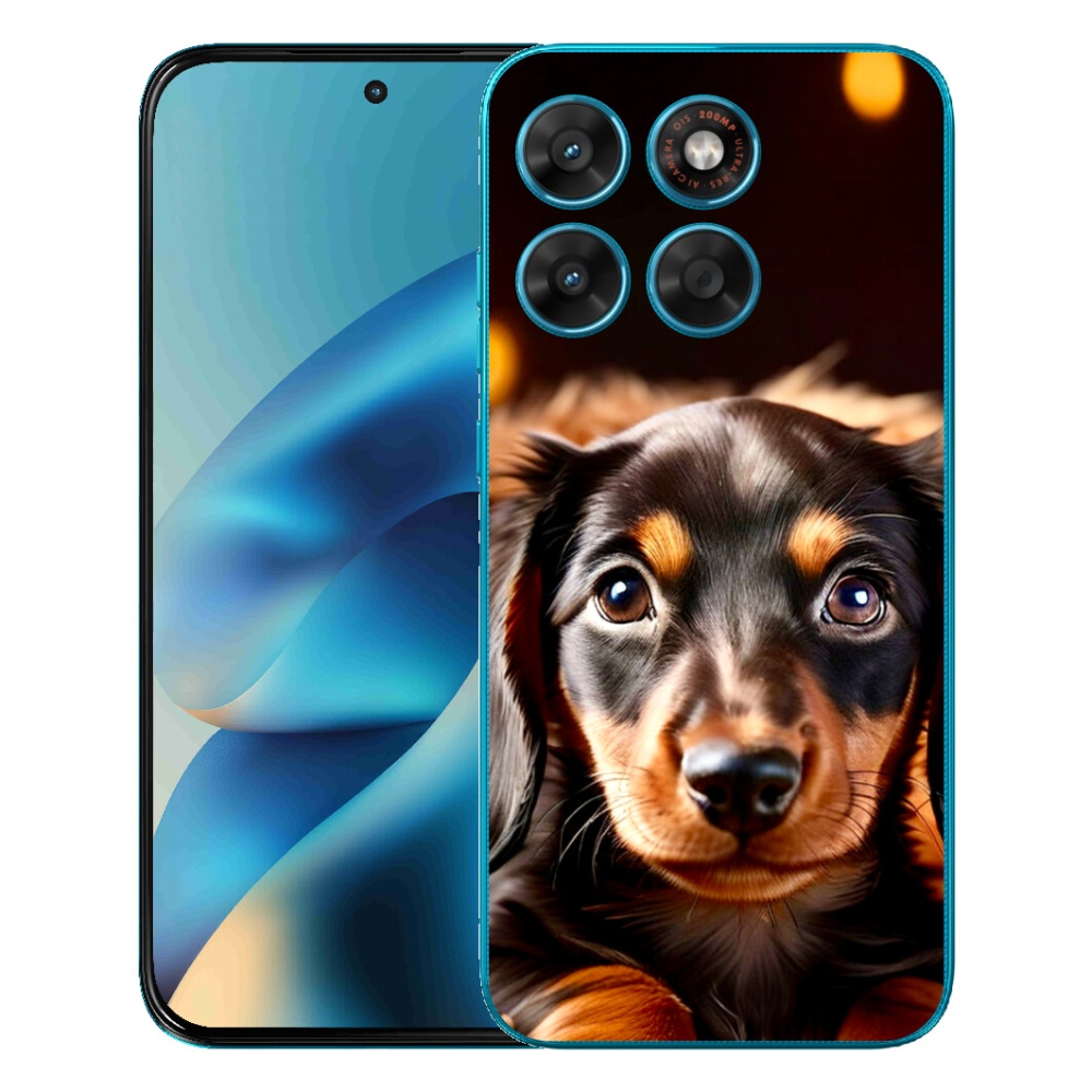 Gelový kryt mmCase na Motorola Moto G87/G77/G67 - jezevčík