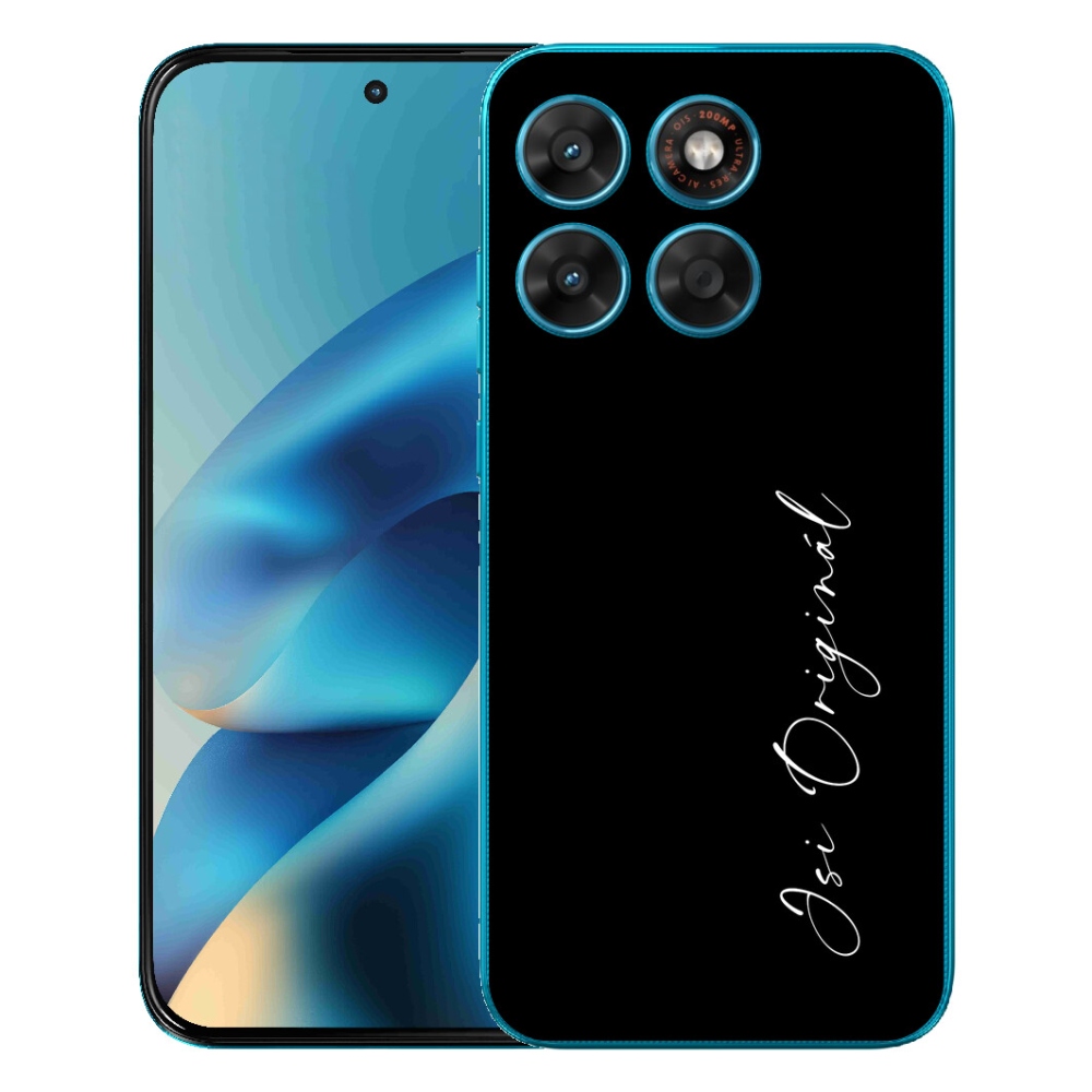Gelový kryt mmCase na Motorola Moto G87/G77/G67 - jsi originál černé pozadí
