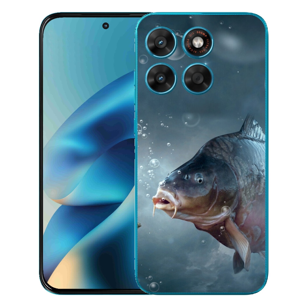 Gelový kryt mmCase na Motorola Moto G87/G77/G67 - kapr a bublinky