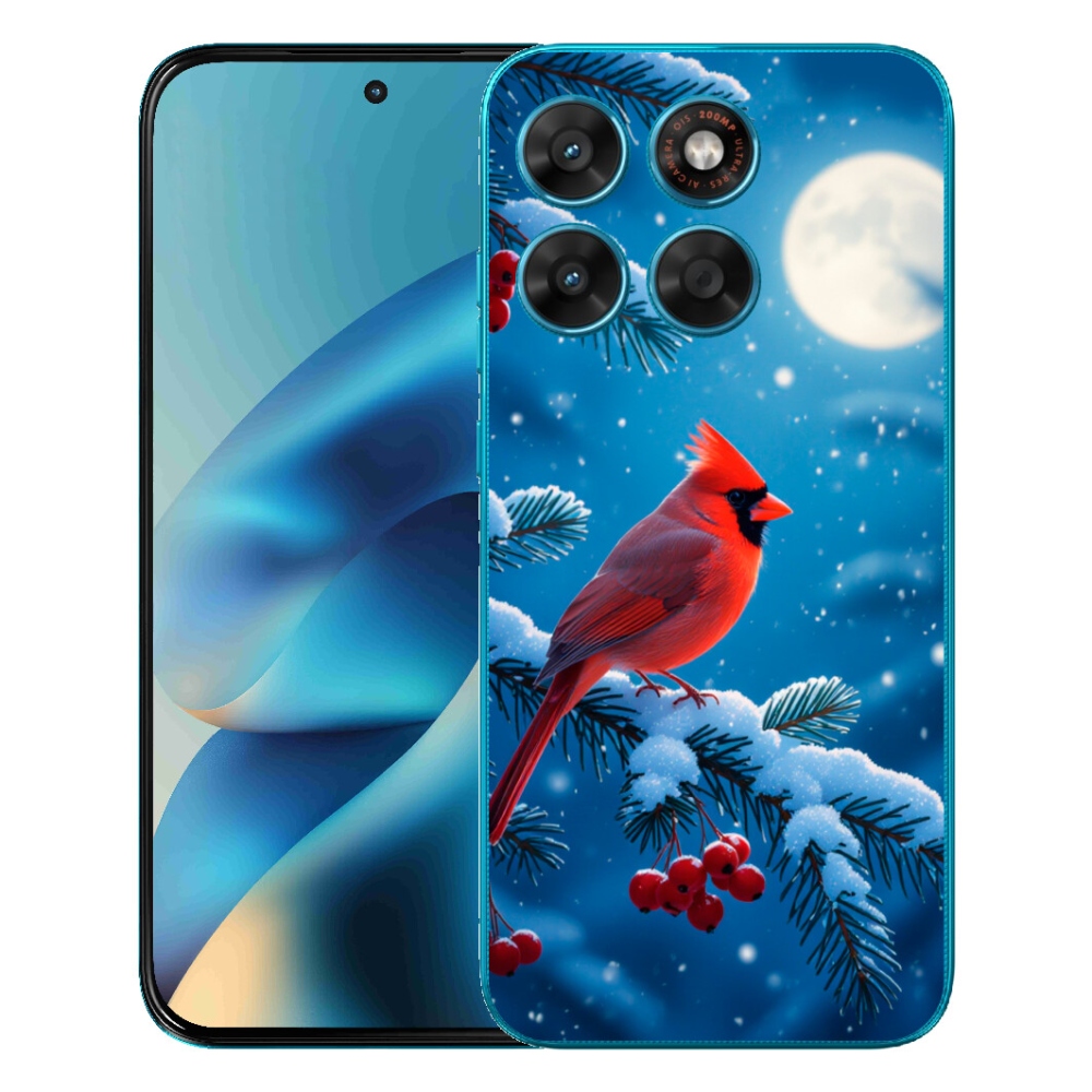 Gelový kryt mmCase na Motorola Moto G87/G77/G67 - kardinál červený