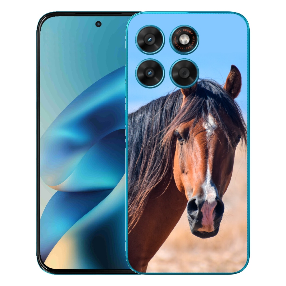 Gelový kryt mmCase na Motorola Moto G87/G77/G67 - klidný kůň