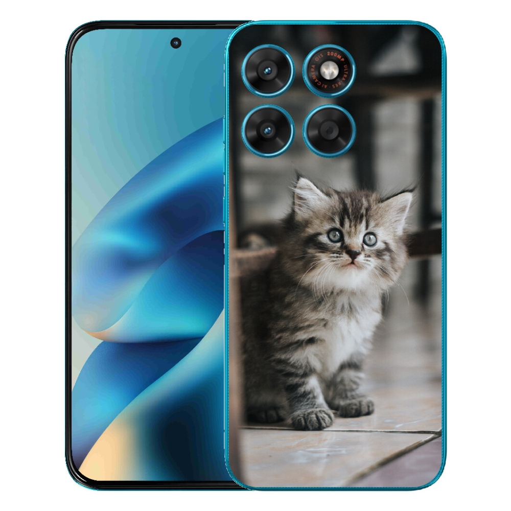 Gelový kryt mmCase na Motorola Moto G87/G77/G67 - koťátko