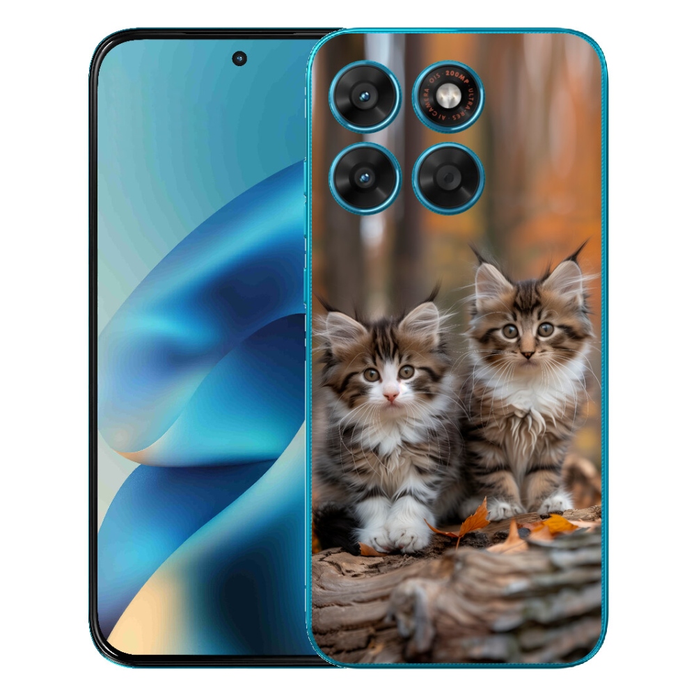 Gelový kryt mmCase na Motorola Moto G87/G77/G67 - kočičí duo 3