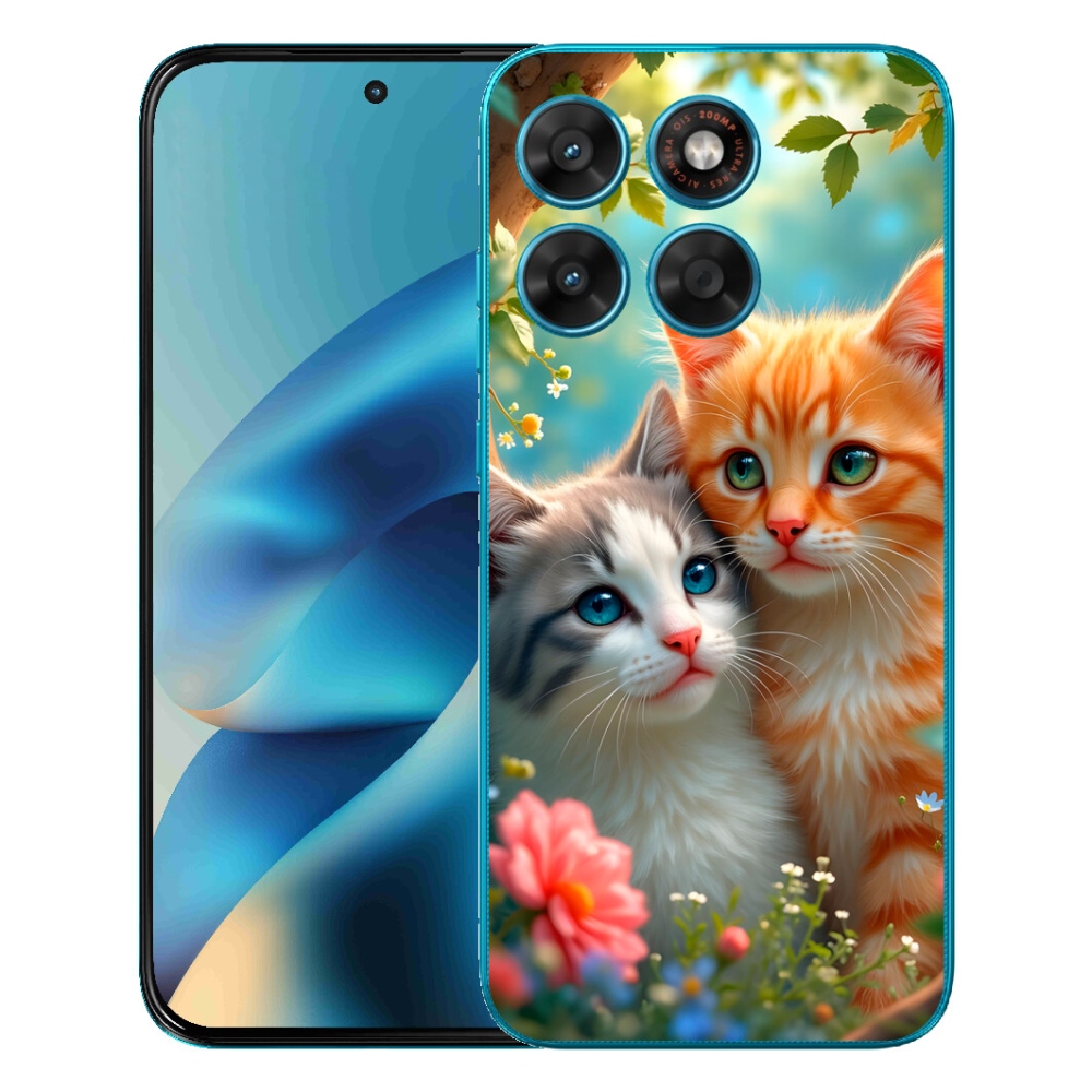 Gelový kryt mmCase na Motorola Moto G87/G77/G67 - kočičí láska 2