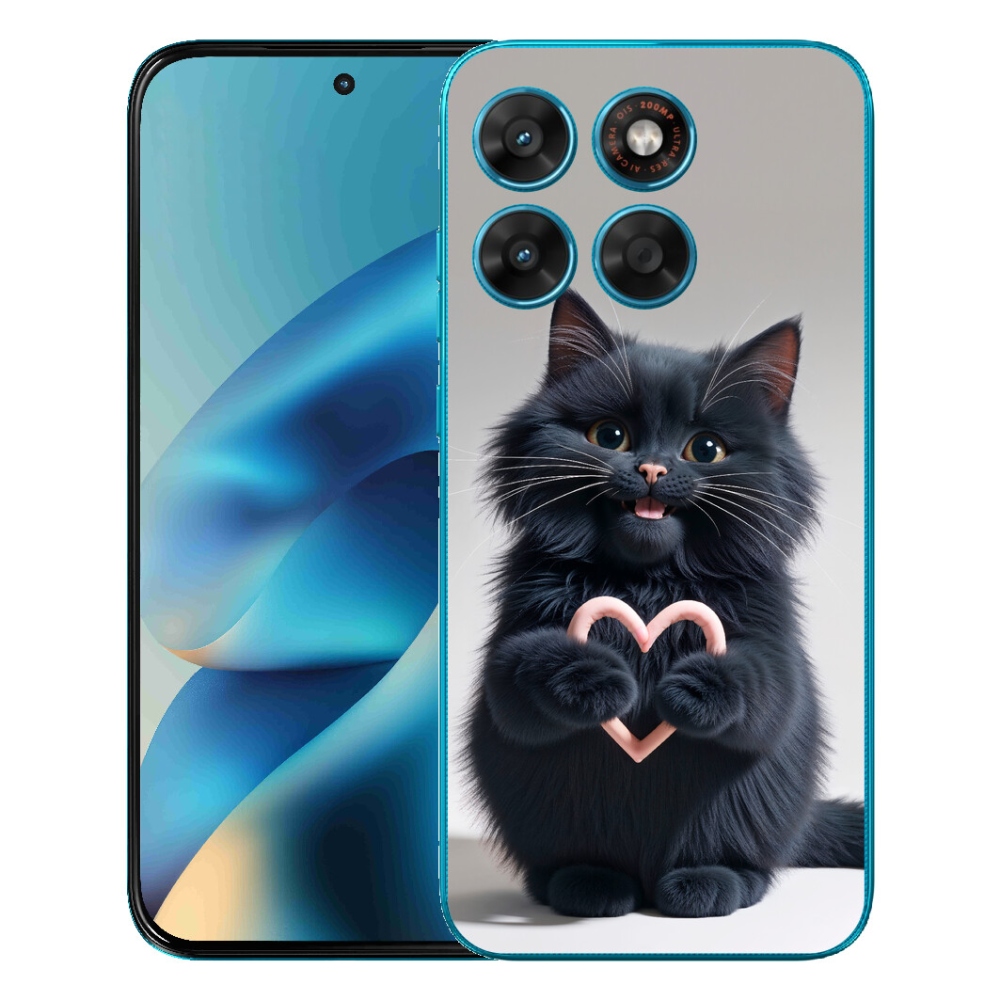 Gelový kryt mmCase na Motorola Moto G87/G77/G67 - kočičí láska 3