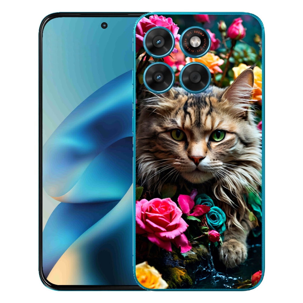 Gelový kryt mmCase na Motorola Moto G87/G77/G67 - kočíčí pohled 2