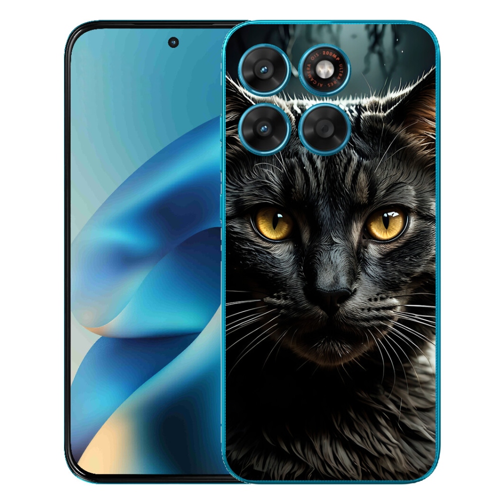 Gelový kryt mmCase na Motorola Moto G87/G77/G67 - kočičí pohled 3