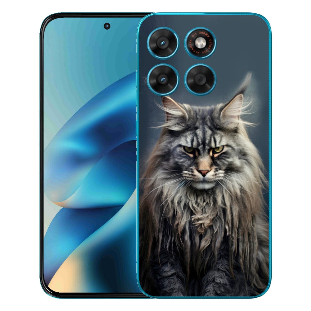 Gelový kryt mmCase na Motorola Moto G87/G77/G67 - kočíčí pohled 4