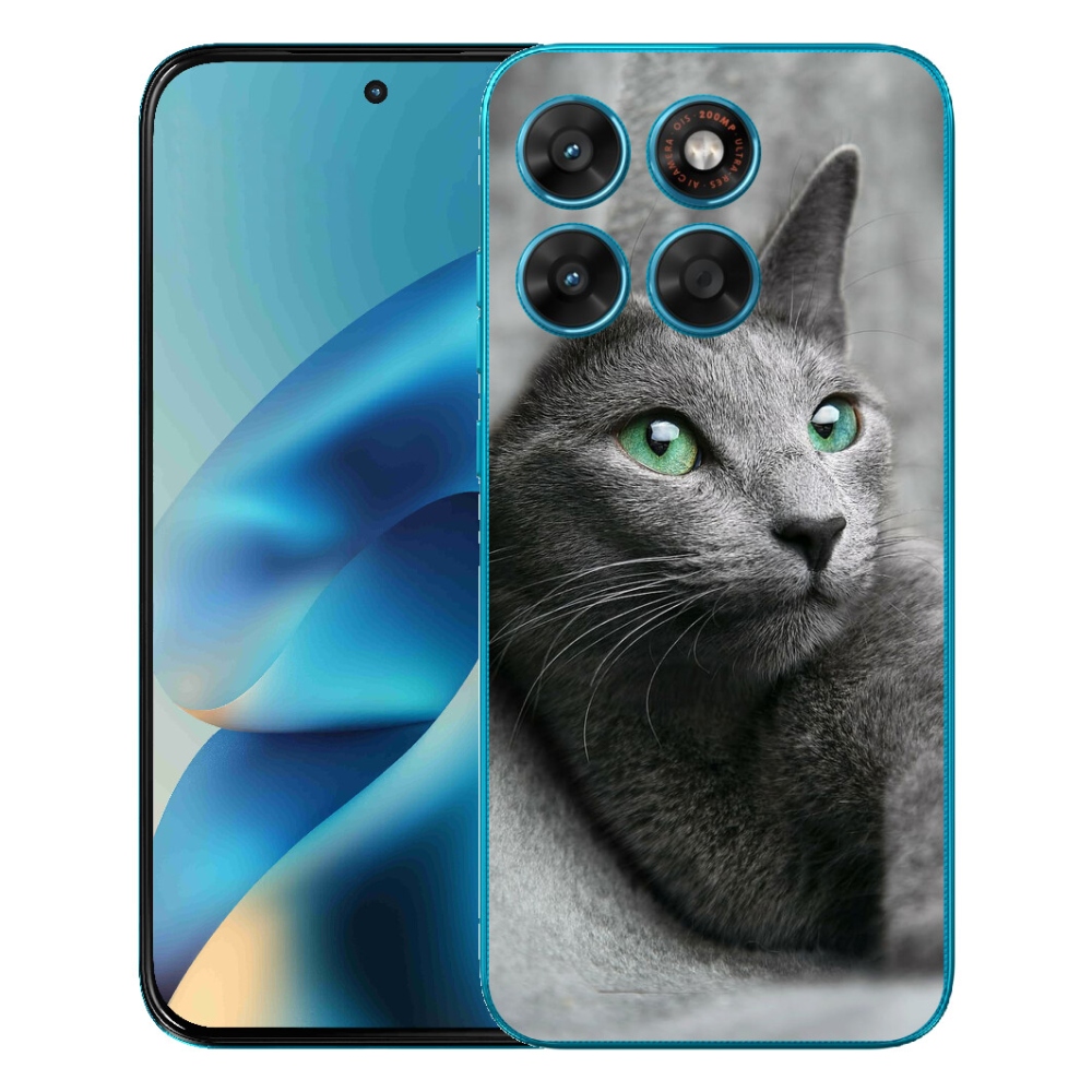 Gelový kryt mmCase na Motorola Moto G87/G77/G67 - kočka 2