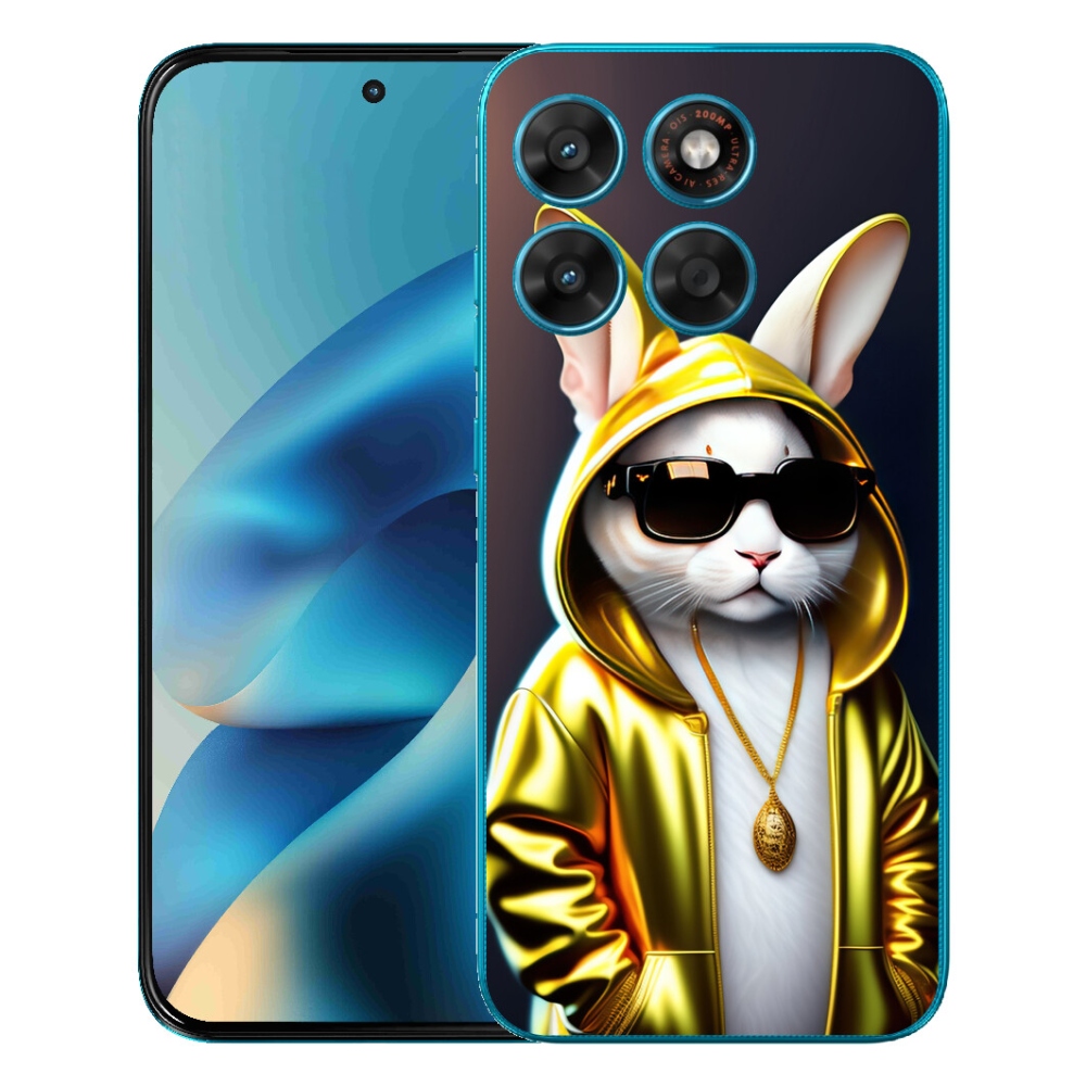 Gelový kryt mmCase na Motorola Moto G87/G77/G67 - kočka boss