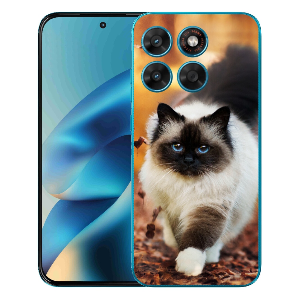Gelový kryt mmCase na Motorola Moto G87/G77/G67 - kočka