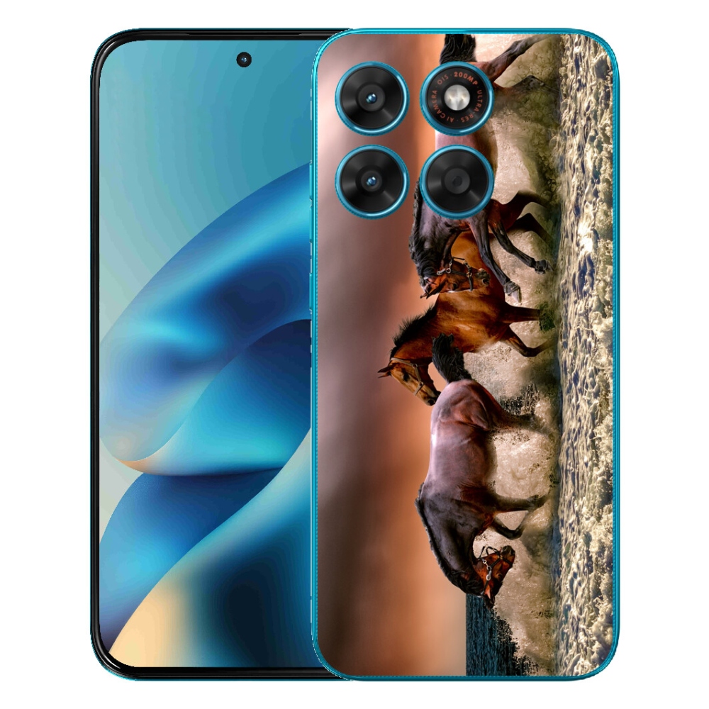 Gelový kryt mmCase na Motorola Moto G87/G77/G67 - koně 1