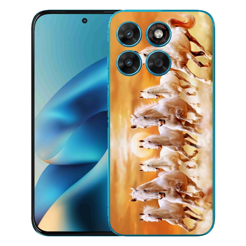 Gelový kryt mmCase na Motorola Moto G87/G77/G67 - koně 2