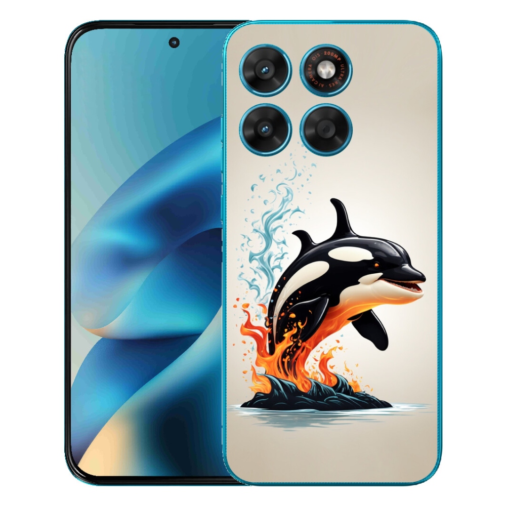 Gelový kryt mmCase na Motorola Moto G87/G77/G67 - kosatka