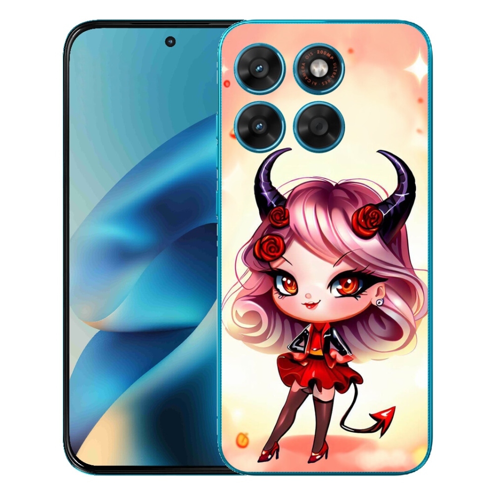 Gelový kryt mmCase na Motorola Moto G87/G77/G67 - kreslená čertice