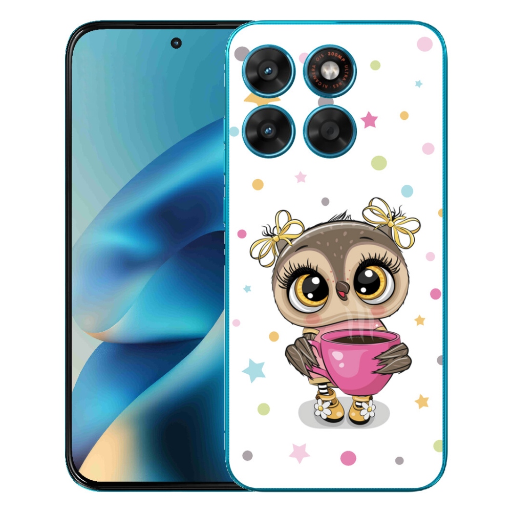 Gelový kryt mmCase na Motorola Moto G87/G77/G67 - kreslená sovička