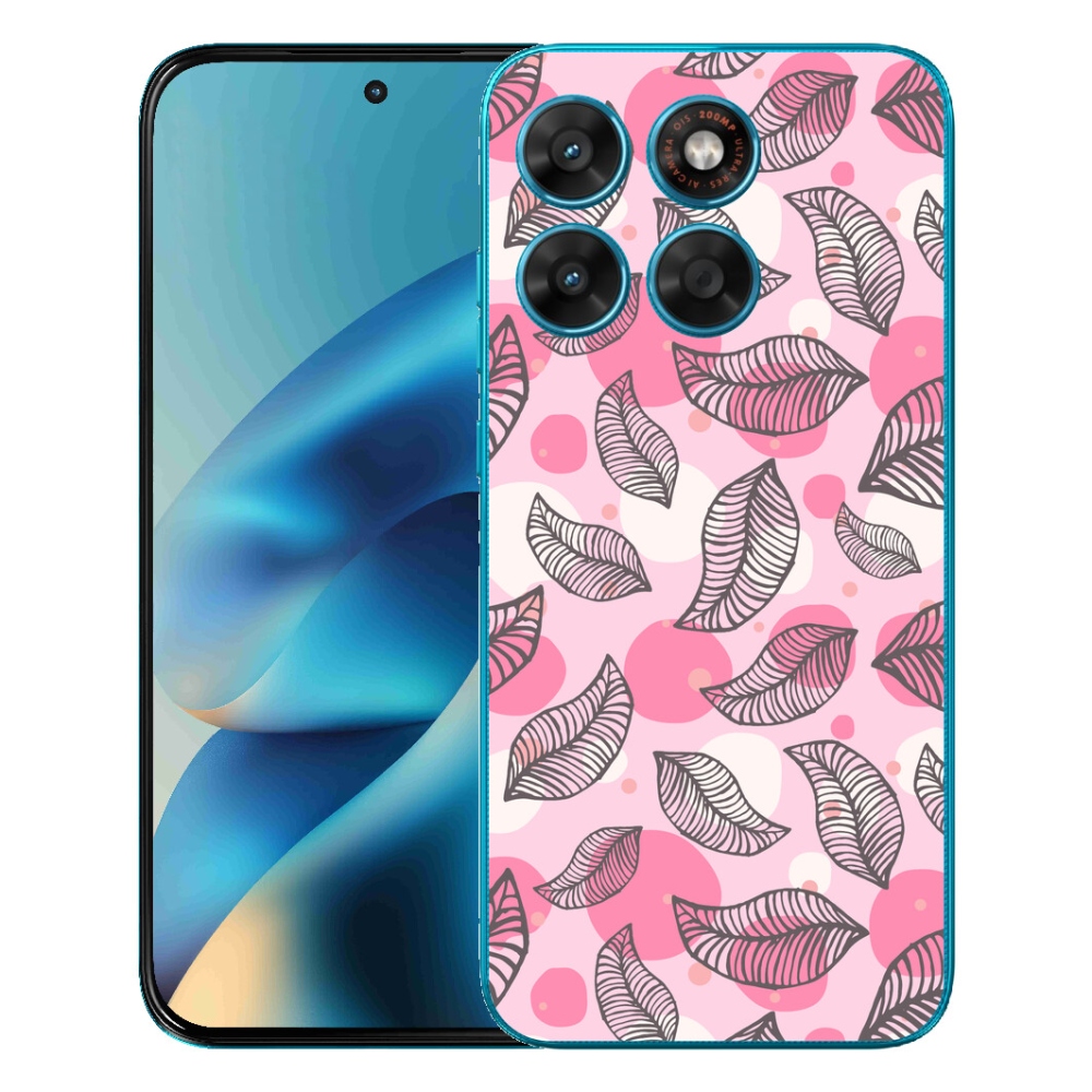 Gelový kryt mmCase na Motorola Moto G87/G77/G67 - kreslené padající listy