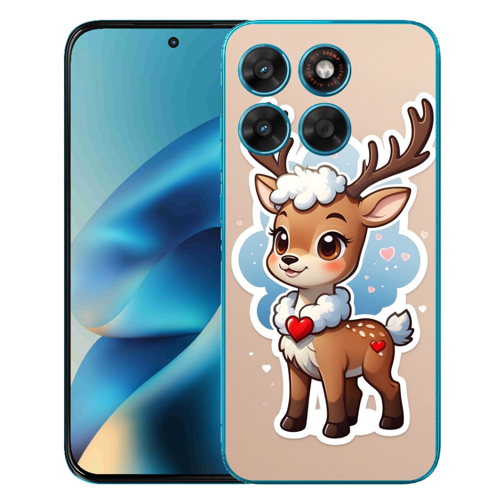 Gelový kryt mmCase na Motorola Moto G87/G77/G67 - kreslený sob