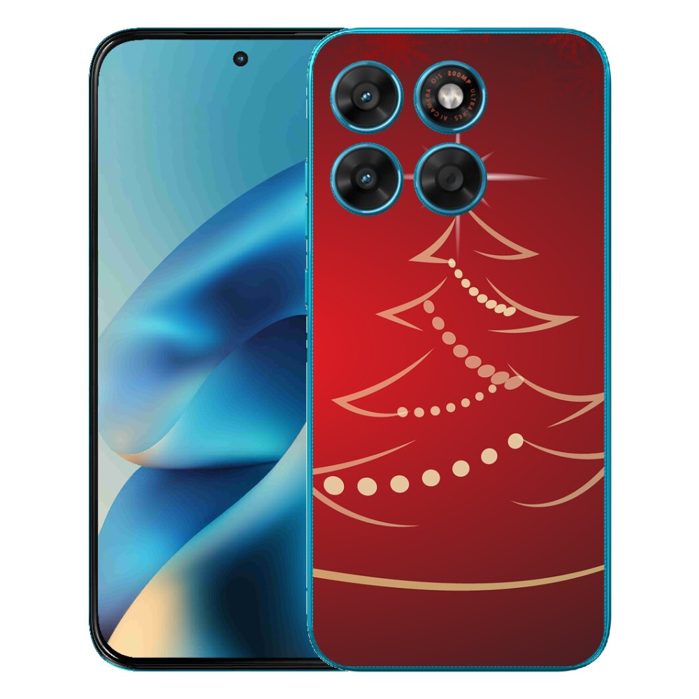 Gelový kryt mmCase na Motorola Moto G87/G77/G67 - kreslený vánoční stromek