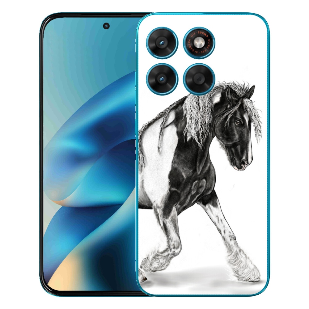 Gelový kryt mmCase na Motorola Moto G87/G77/G67 - kůň
