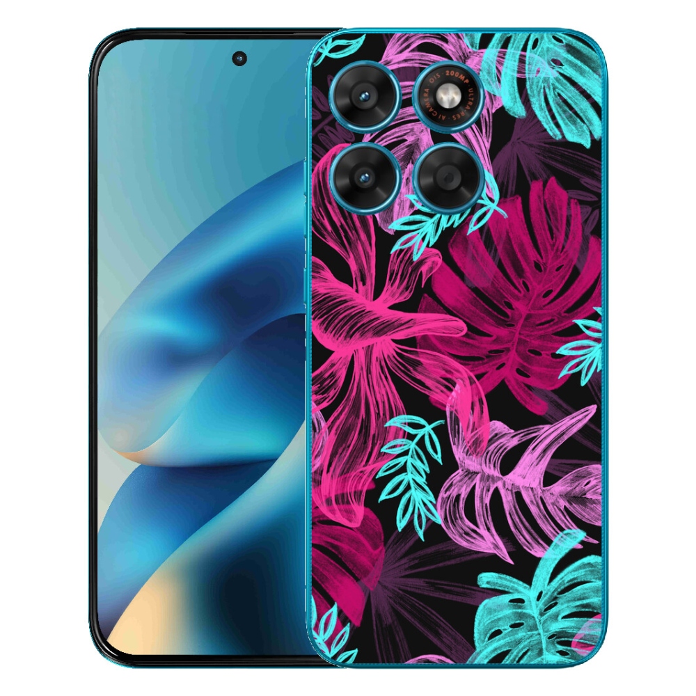 Gelový kryt mmCase na Motorola Moto G87/G77/G67 - květiny 1