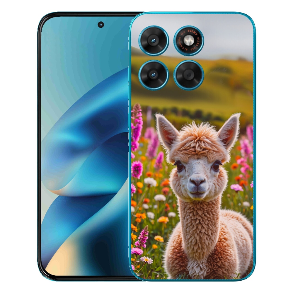 Gelový kryt mmCase na Motorola Moto G87/G77/G67 - lama na louce