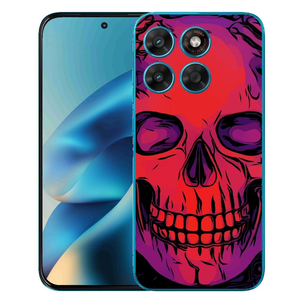 Gelový kryt mmCase na Motorola Moto G87/G77/G67 - lebka