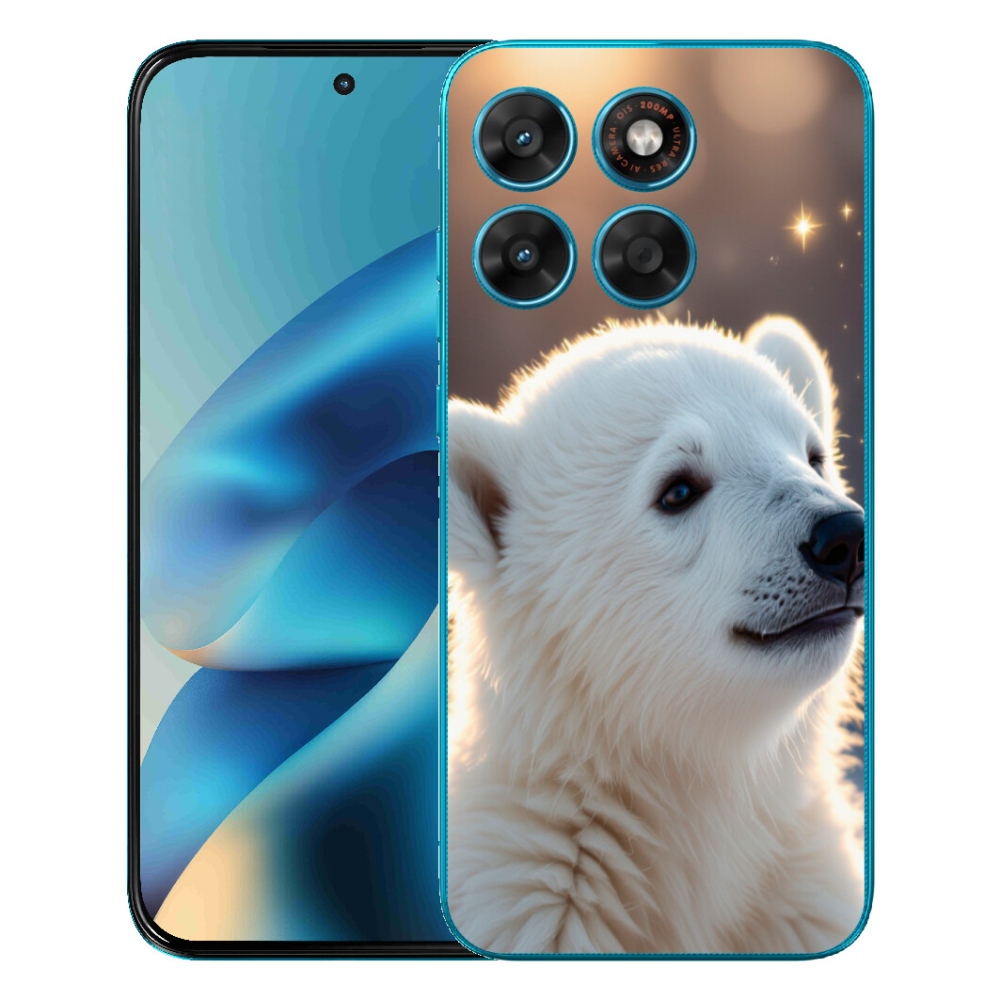 Gelový kryt mmCase na Motorola Moto G87/G77/G67 - lední medvěd