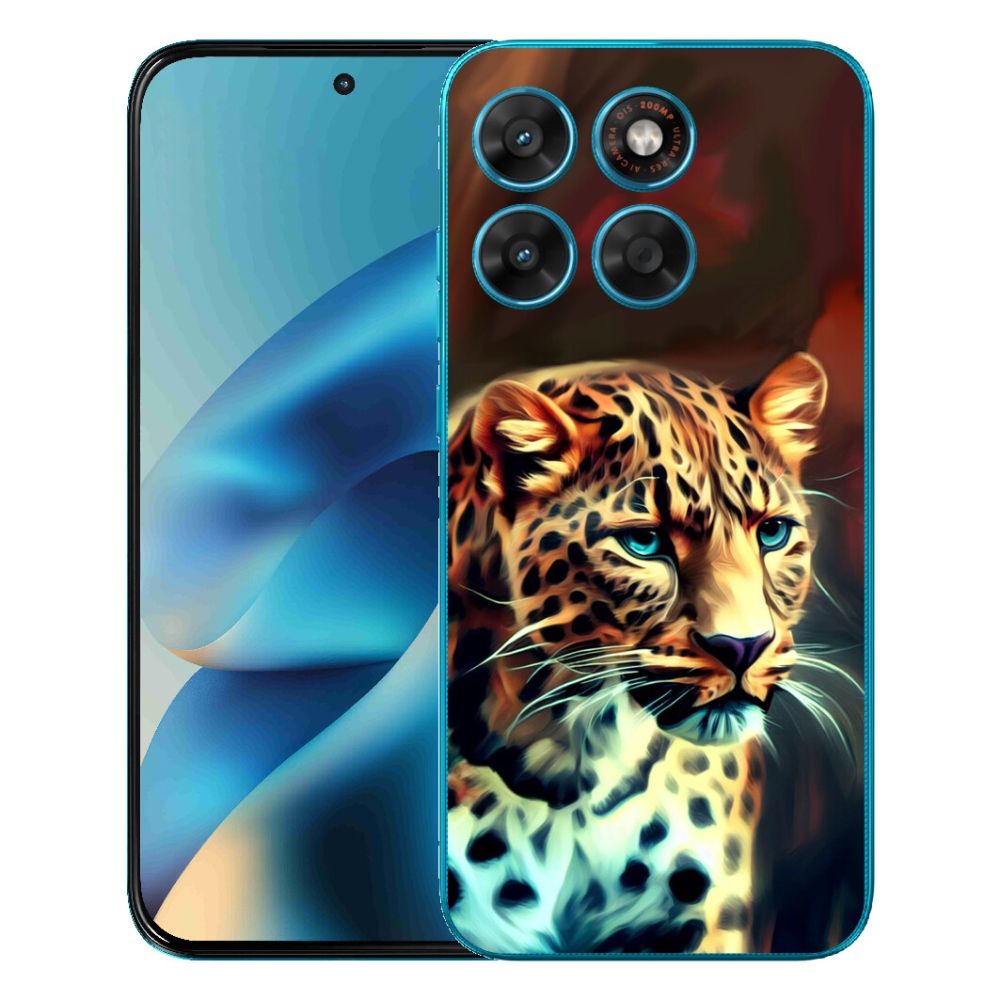 Gelový kryt mmCase na Motorola Moto G87/G77/G67 - leopard