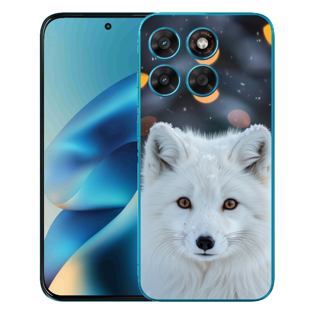 Gelový kryt mmCase na Motorola Moto G87/G77/G67 - liška polární