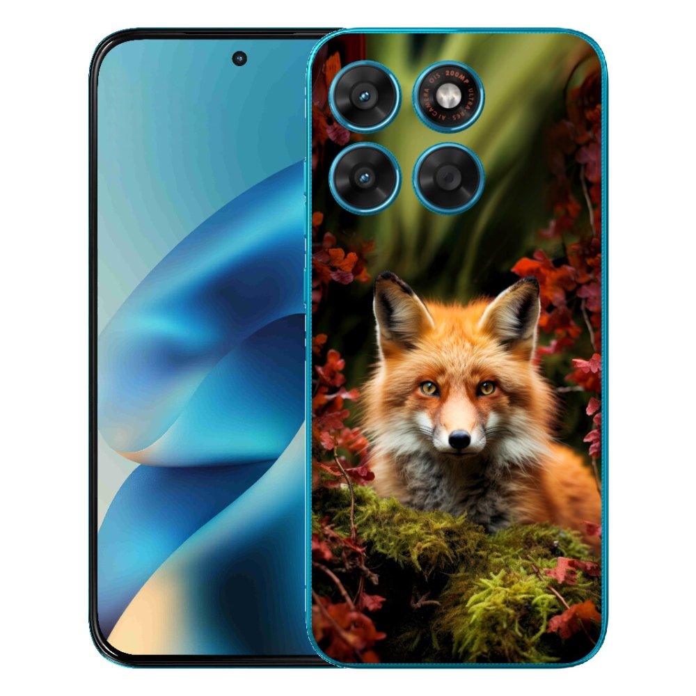 Gelový kryt mmCase na Motorola Moto G87/G77/G67 - liška v lese