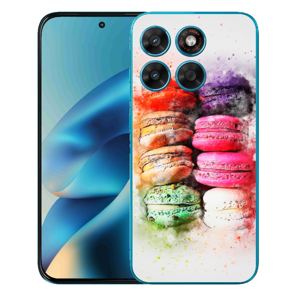 Gelový kryt mmCase na Motorola Moto G87/G77/G67 - makrónky