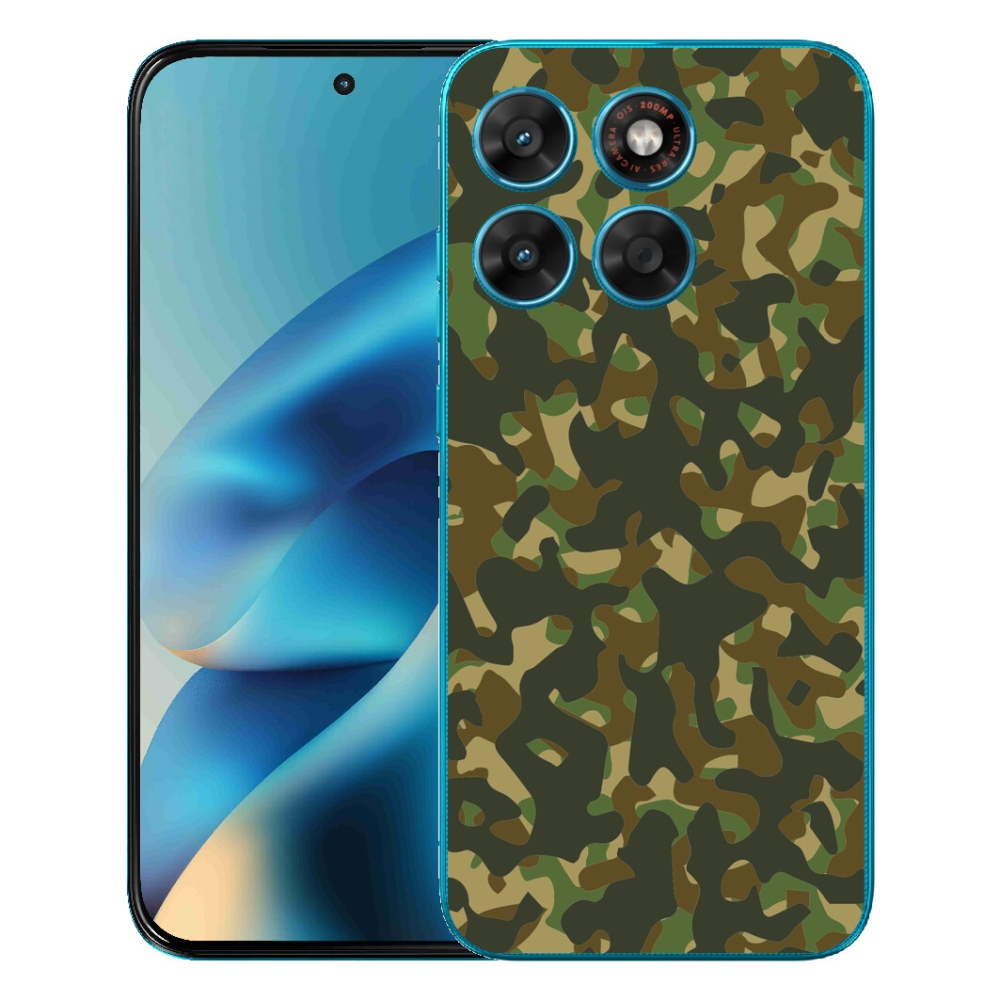 Gelový kryt mmCase na Motorola Moto G87/G77/G67 - maskáčový vzor 1