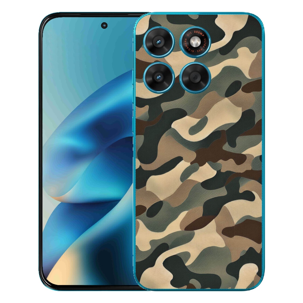Gelový kryt mmCase na Motorola Moto G87/G77/G67 - maskáčový vzor 11