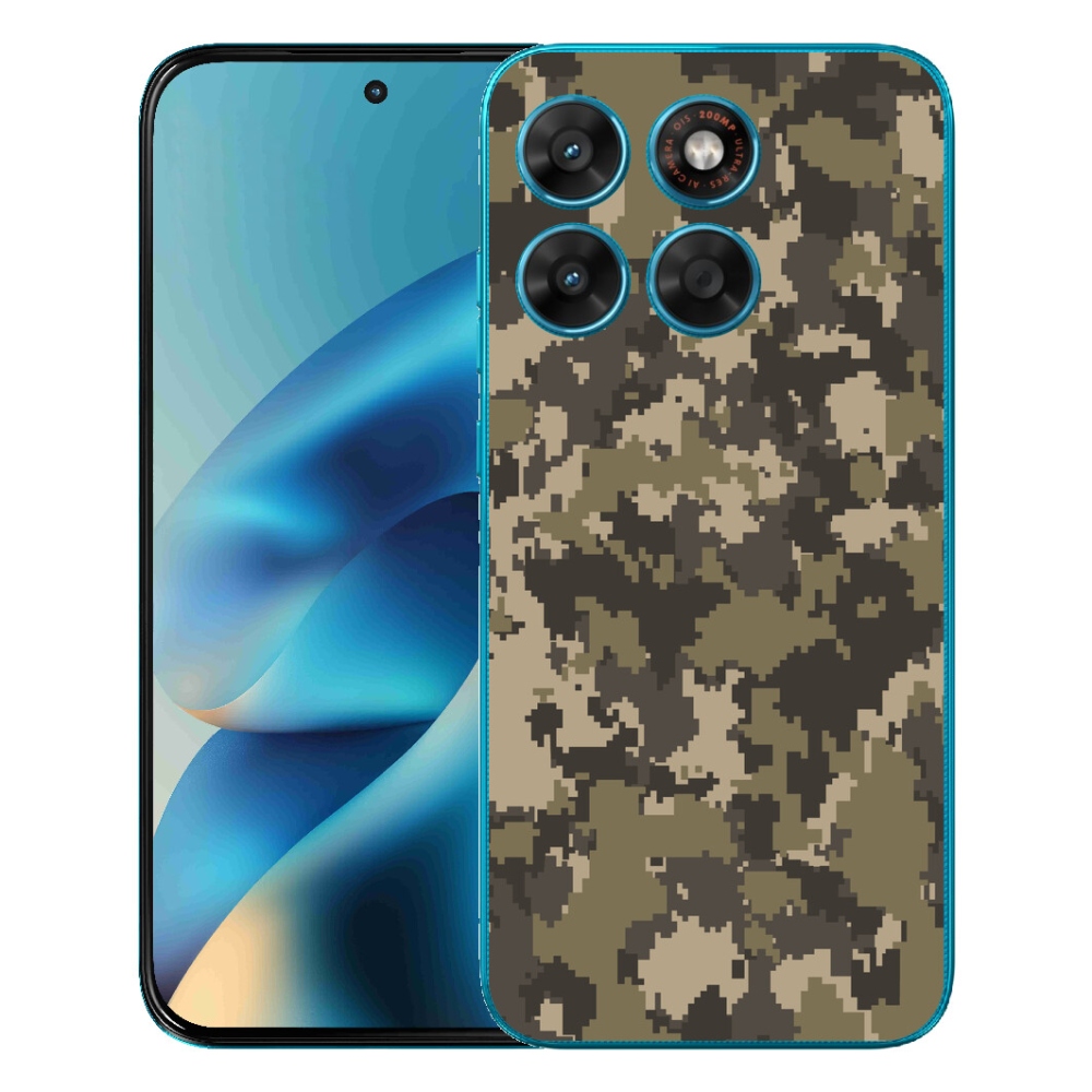 Gelový kryt mmCase na Motorola Moto G87/G77/G67 - maskáčový vzor 12