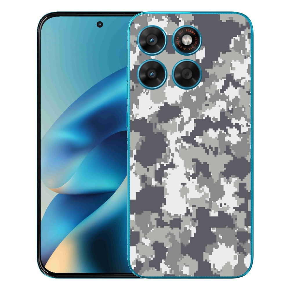 Gelový kryt mmCase na Motorola Moto G87/G77/G67 - maskáčový vzor 2