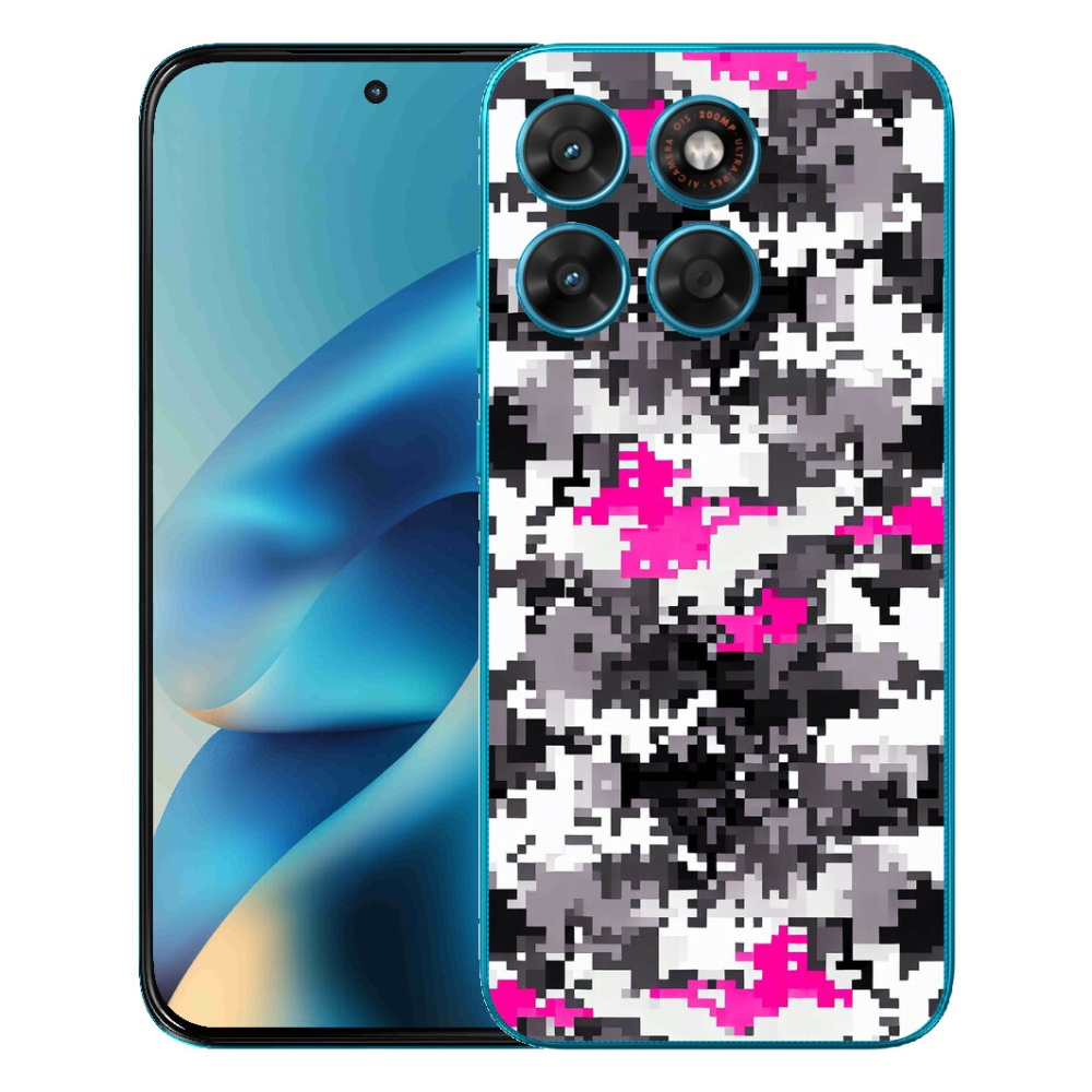 Gelový kryt mmCase na Motorola Moto G87/G77/G67 - maskáčový vzor 4