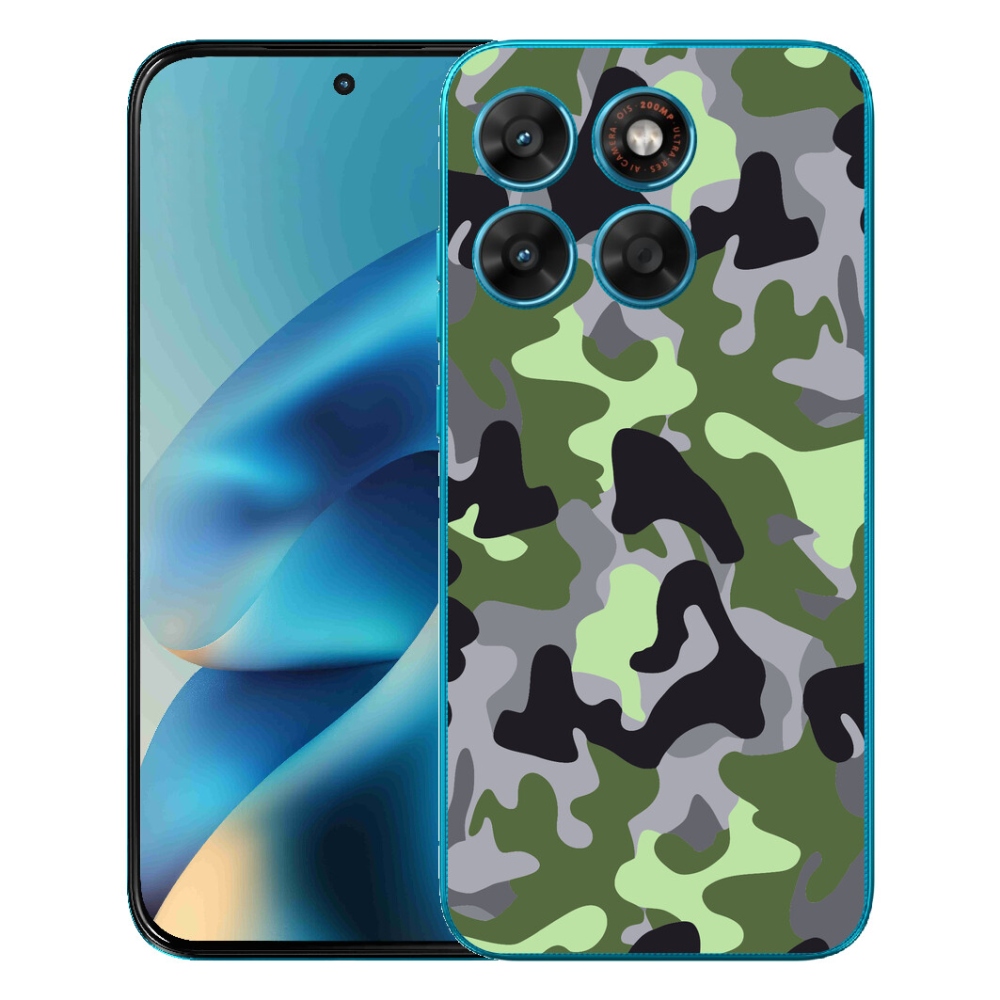 Gelový kryt mmCase na Motorola Moto G87/G77/G67 - maskáčový vzor 7