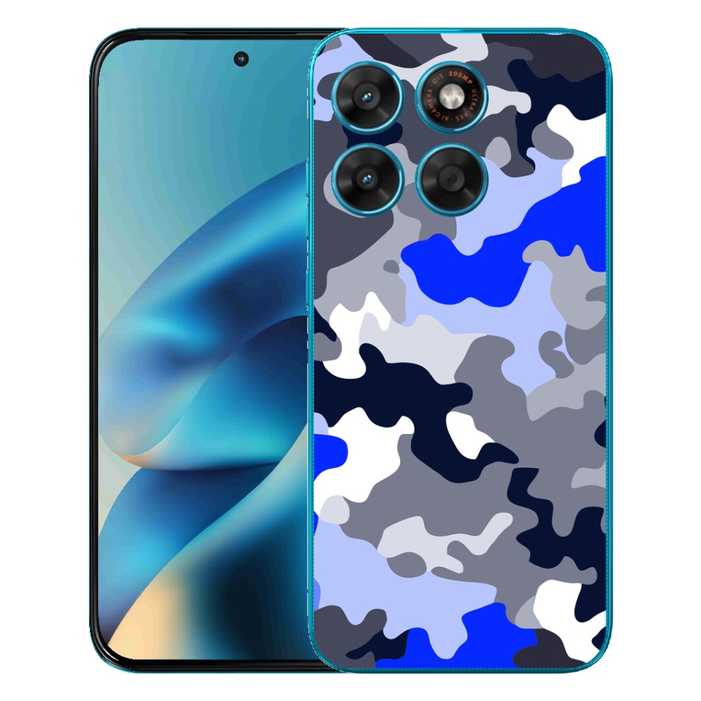 Gelový kryt mmCase na Motorola Moto G87/G77/G67 - maskáčový vzor 8