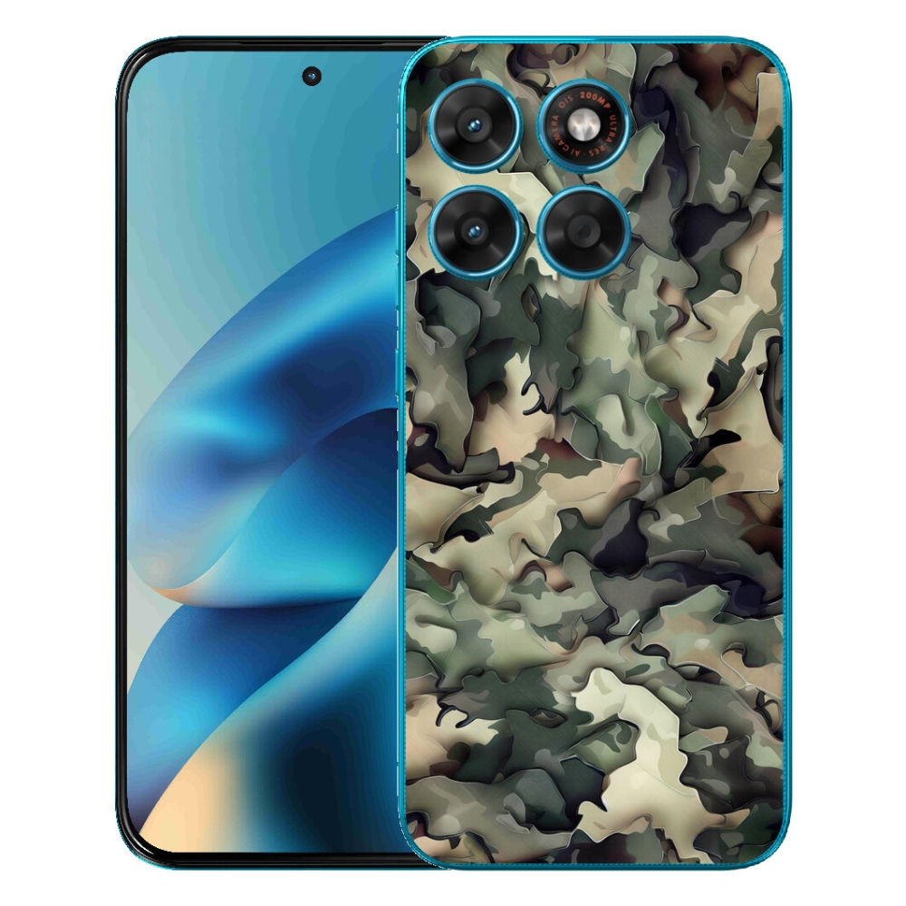 Gelový kryt mmCase na Motorola Moto G87/G77/G67 - maskáčový vzor 9