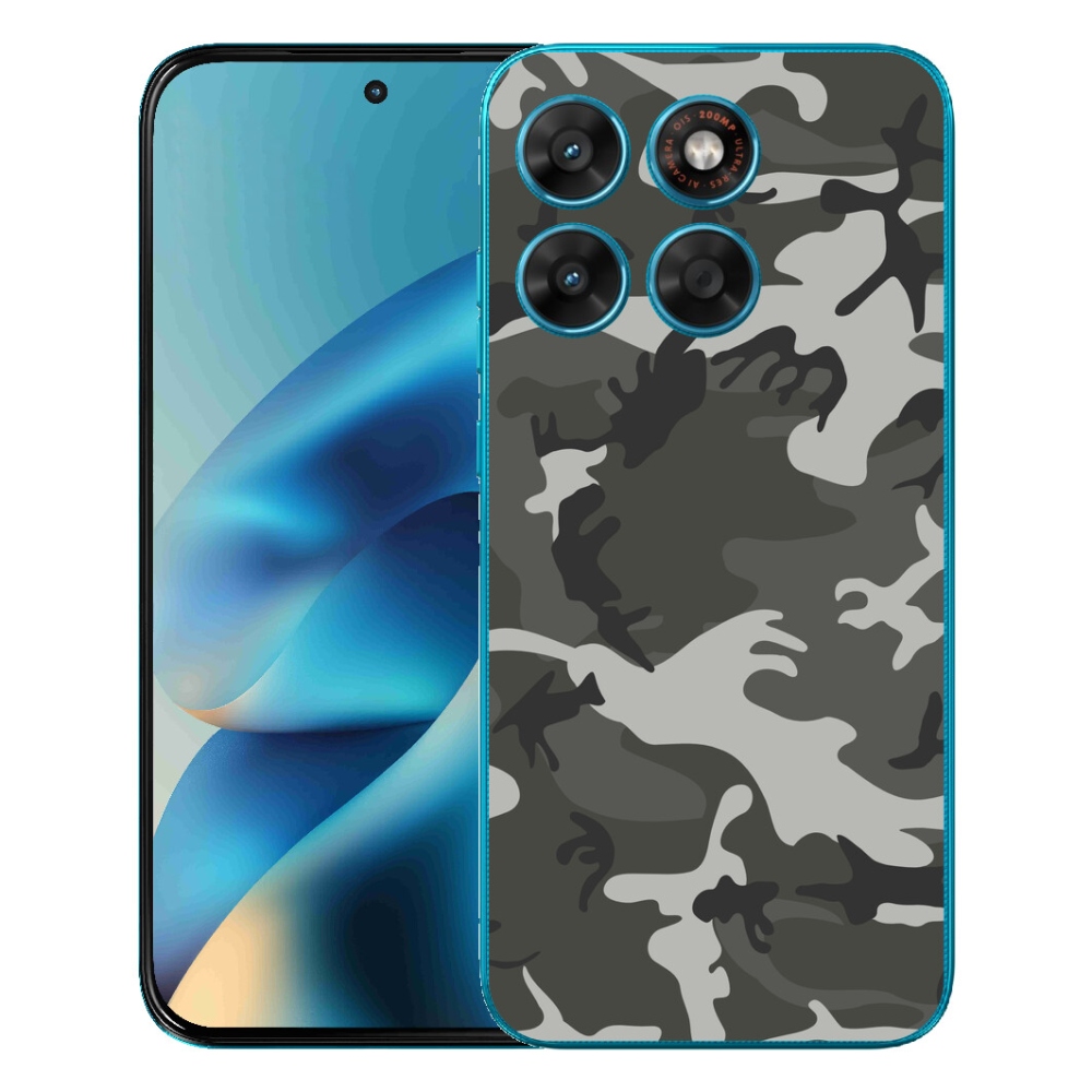 Gelový kryt mmCase na Motorola Moto G87/G77/G67 - maskáčový vzor
