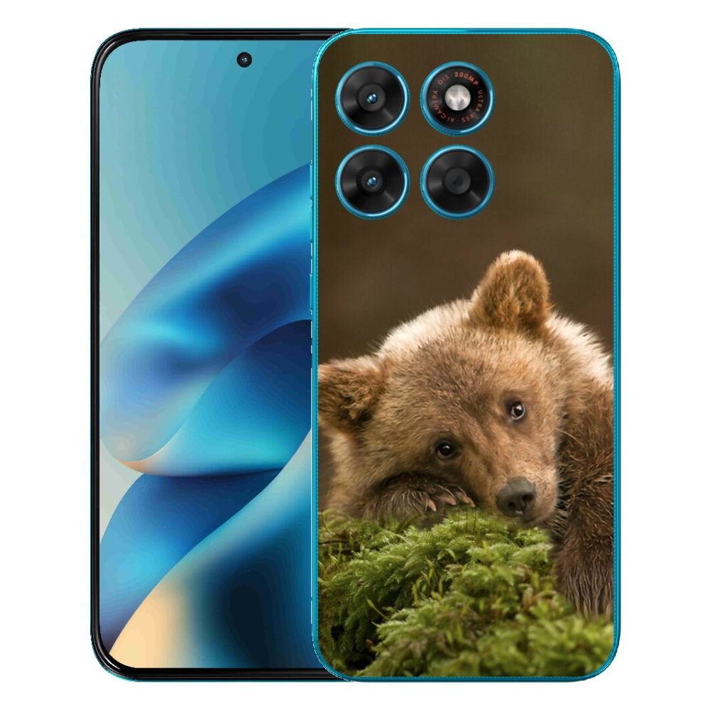 Gelový kryt mmCase na Motorola Moto G87/G77/G67 - medvěd