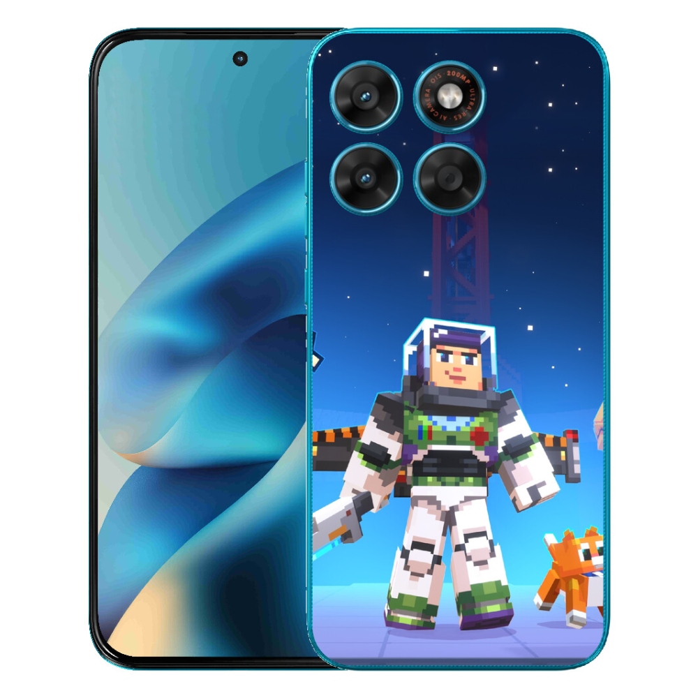 Gelový kryt mmCase na Motorola Moto G87/G77/G67 - minecraft 2