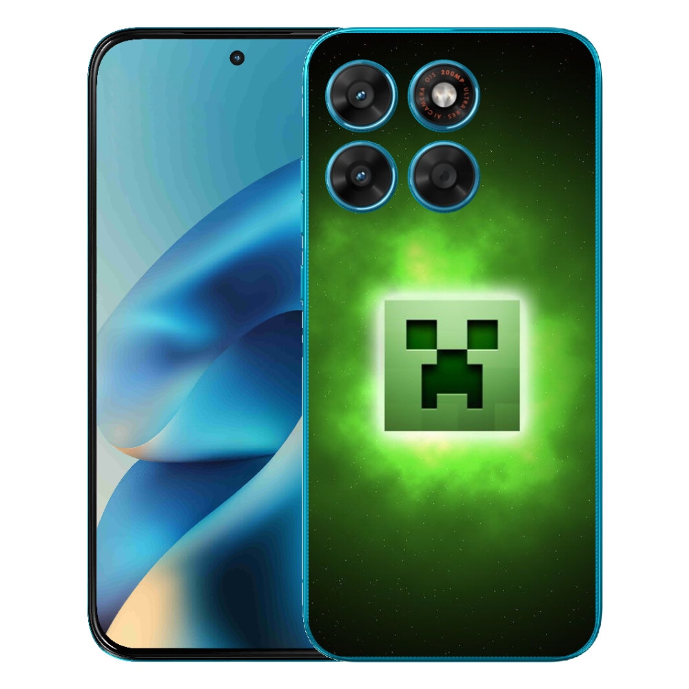 Gelový kryt mmCase na Motorola Moto G87/G77/G67 - minecraft