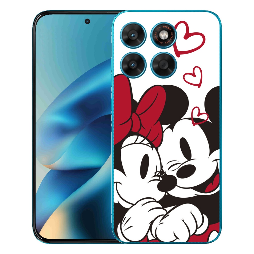 Gelový kryt mmCase na Motorola Moto G87/G77/G67 - minnie a mickey